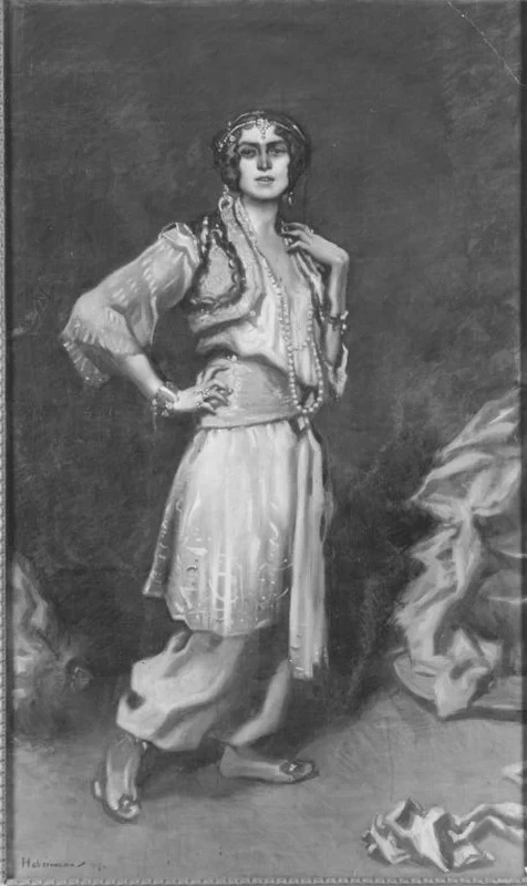 Hugo von Habermann - Signora in costume turco, Bavarian State Painting Collections